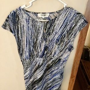 Women's black and blue stretchy dress